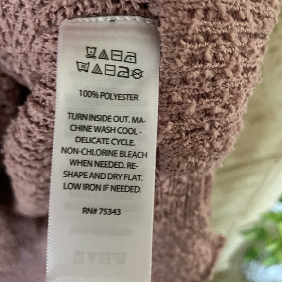 NWT Rachel Zoe dust pink V sweater size L - Picture 5 of 5